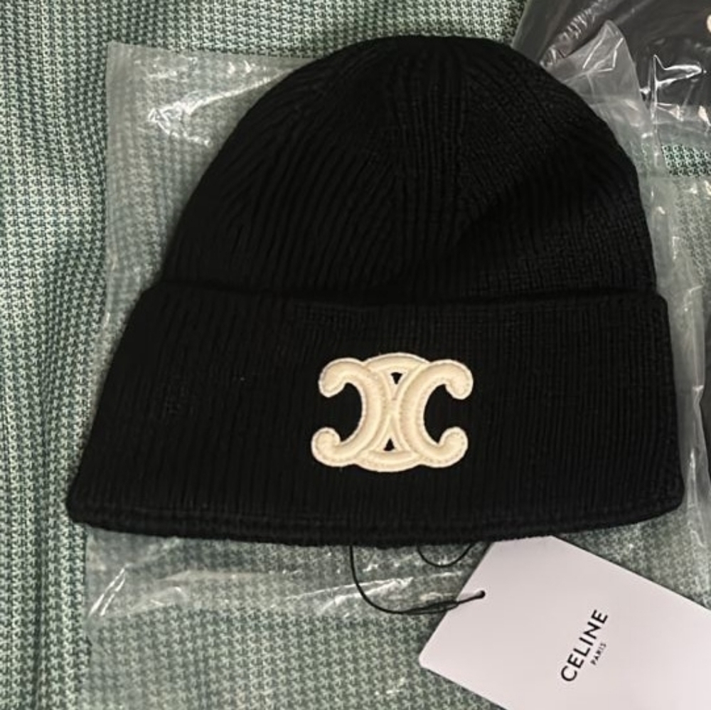 Black Celine Beanie